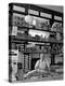 Butcher Standing at Meat Counter of Deli-Alfred Eisenstaedt-Premier Image Canvas