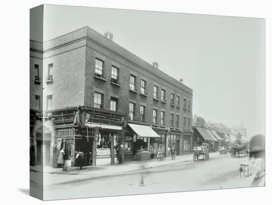 Butchers and Other Shops on the Tower Bridge Road, Bermondsey, London, 1900-null-Premier Image Canvas