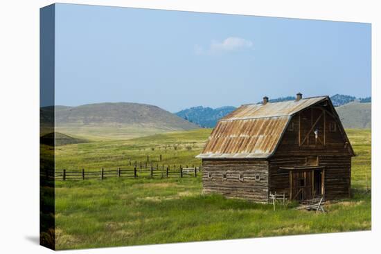 Butte, Montana Old Worn Barn in Farm County-Bill Bachmann-Premier Image Canvas