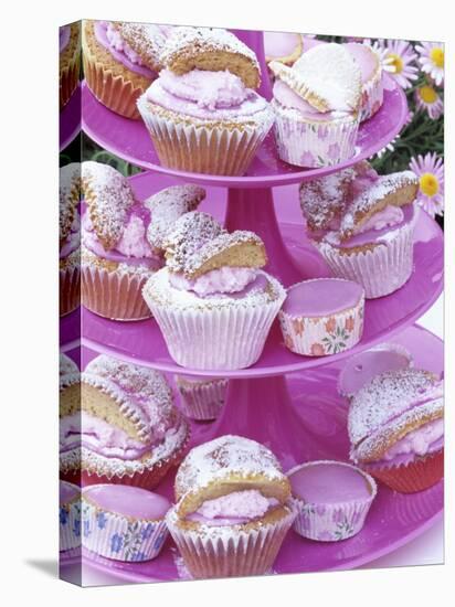 Butterfly Buns on Tiered Stand (UK)-Linda Burgess-Premier Image Canvas
