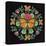 Butterfly Mandala I Black-Wild Apple Portfolio-Stretched Canvas