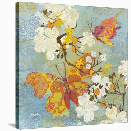 Butterfly Sky Blue-null-Stretched Canvas