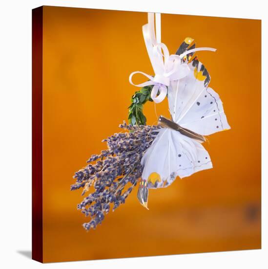 Butterfly with lavender as a jewellery-Alexander Georgiadis-Premier Image Canvas