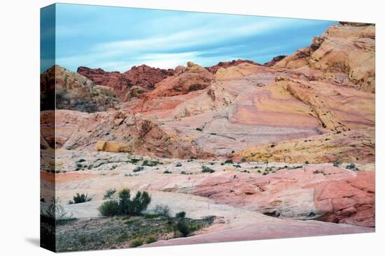 Buttes and rocks, White Domes Area, Valley of Fire State Park, Nevada, USA-Michel Hersen-Premier Image Canvas