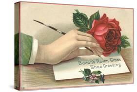Button's Raven Gloss Shoe Dressing Trade Card-null-Premier Image Canvas