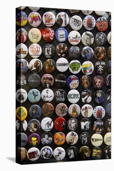 Buttons at Amoeba Music Store, Hollywood, Los Angeles, California, USA-Kymri Wilt-Premier Image Canvas