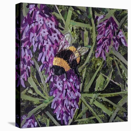 Buzz - Bumble Bee on Lavender-Kirstie Adamson-Premier Image Canvas