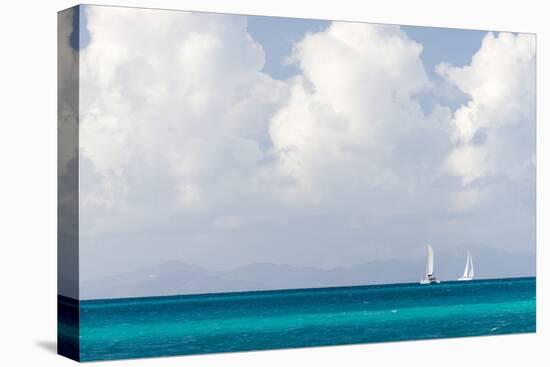 Bvi, Sailboats Navigate Caribbean Sea-Trish Drury-Premier Image Canvas