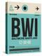 BWI Baltimore Luggage Tag 1-NaxArt-Stretched Canvas