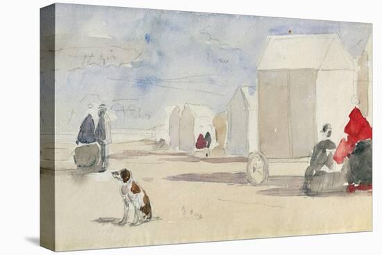 By the Bathing Machines, 1866-Eugène Boudin-Premier Image Canvas