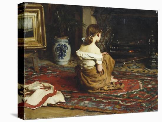 By the Fireside, 1878-Frank Holl-Premier Image Canvas