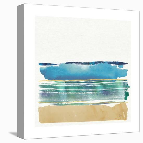 By the Sea I no Words-Jess Aiken-Stretched Canvas