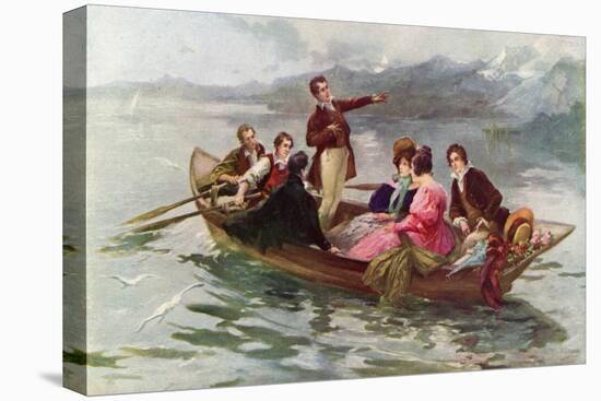 Byron and Shelley on the Lake of Geneva-Vicente De Paredes-Premier Image Canvas