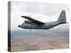 C-130 Hercules Soars Through the Sky-null-Premier Image Canvas