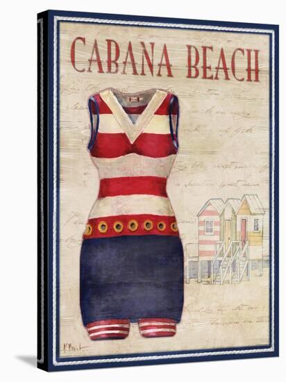Cabana Beach-Paul Brent-Stretched Canvas