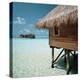 Cabana Raised Above the Ocean-null-Premier Image Canvas