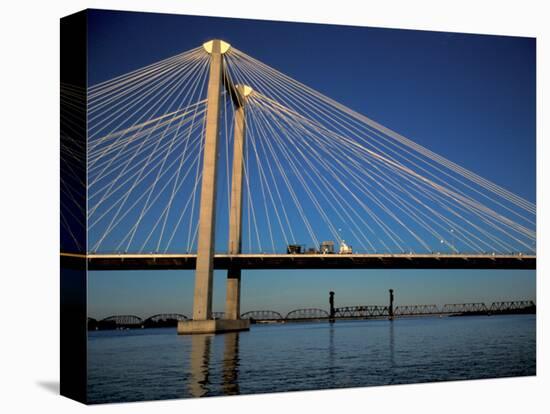 Cable Bridge, Tricities area of Richland, Pasco and Kennewick, Washington-Brent Bergherm-Premier Image Canvas
