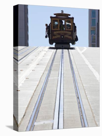 Cable Car Crossing California Street in San Francisco, California, USA-Gavin Hellier-Premier Image Canvas