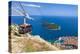 Cable car, Lokrum Island and Dubrovnik Old Town view, Dubrovnik, Dalmatian Coast, Croatia, Europe-Neale Clark-Premier Image Canvas