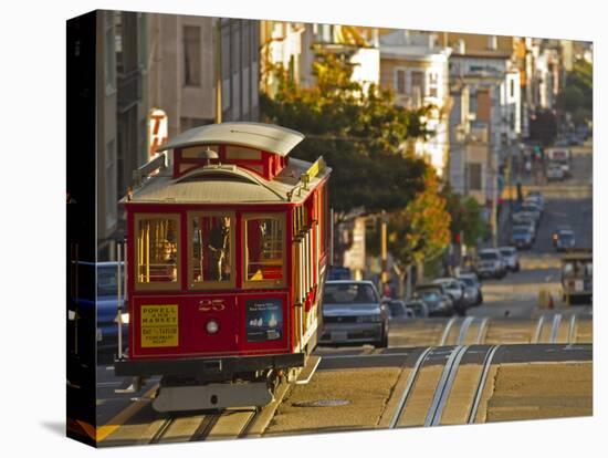 Cable Car on Powell Street in San Francisco, California, USA-Chuck Haney-Premier Image Canvas