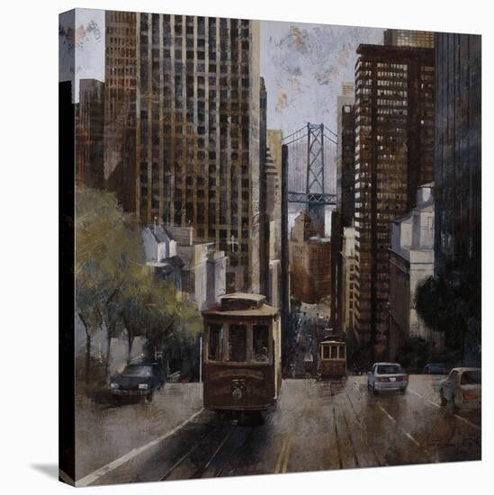 Cable Cars in San Francisco-Marti Bofarull-Stretched Canvas