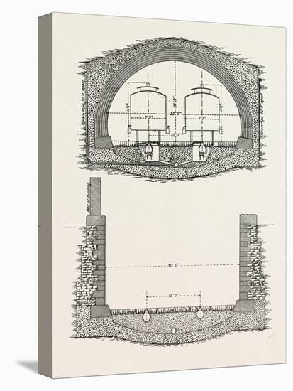 Cable Railway Tunnel under River Near Van Buren Street-null-Premier Image Canvas