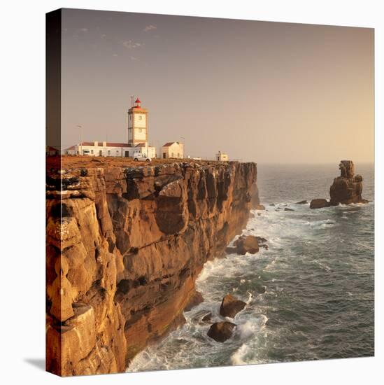 Cabo Carvoeiro lighthouse, Costa da Prata, Silver Coast, Peniche, Atlantic Ocean, Portugal, Europe-Markus Lange-Premier Image Canvas