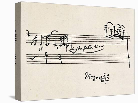 Cadenza, with Mozarts Signature-null-Premier Image Canvas