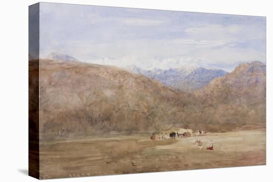 Cader Idris and Mynydd Moel from a Meadow on the Mawwdach Near Dolgellan, C.1840-David Cox-Premier Image Canvas