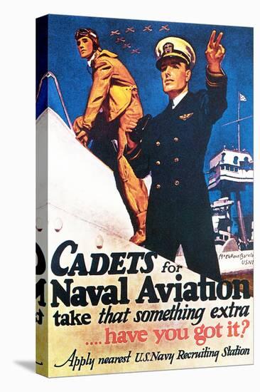Cadets for Naval Aviation Take That Something Extra, 1943-McClelland Barclay-Premier Image Canvas