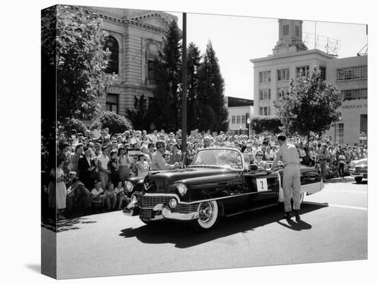 Cadillac Convertible in a Street Parade, USA, (C1958)-null-Premier Image Canvas