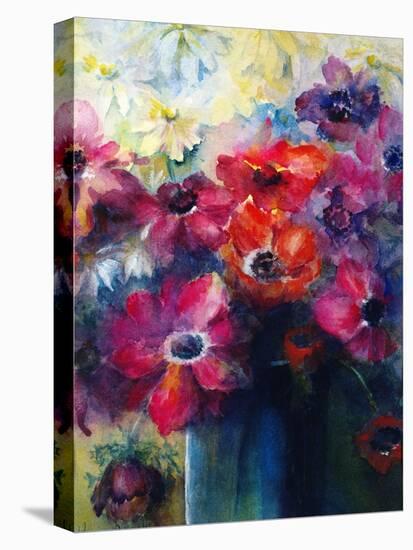 Caen Anemones with Daisies-Karen Armitage-Premier Image Canvas