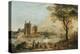 Caernarvon Castle, with a Harper in the Foreground-Paul Sandby-Premier Image Canvas