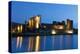 Caerphilly Castle at Dusk, Wales, Gwent, United Kingdom, Europe-Billy Stock-Premier Image Canvas