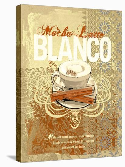 Cafe Blanco-Ken Hurd-Stretched Canvas
