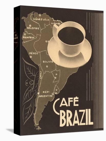 Cafe Brazil II-Hugo Wild-Stretched Canvas