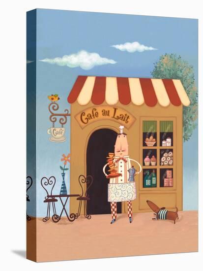 Cafe Chef II-Viv Eisner-Stretched Canvas