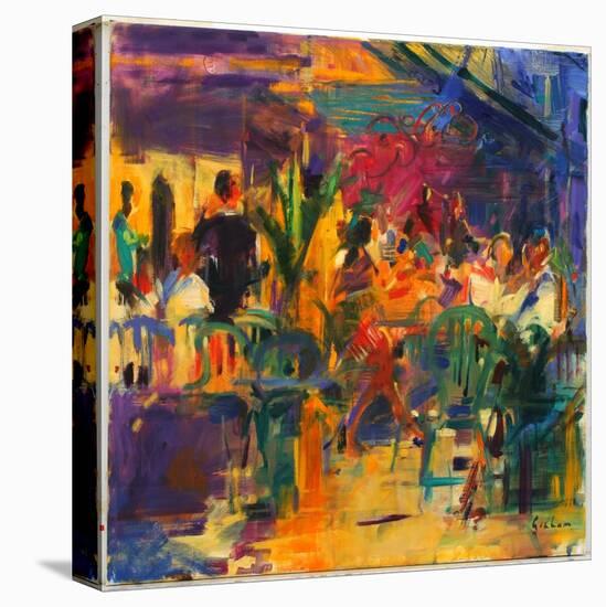 Cafe De La Place, St Paul De Vence-Peter Graham-Premier Image Canvas