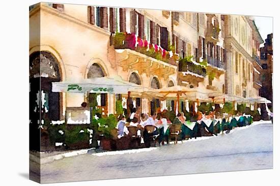 Cafe Italia-Emily Navas-Stretched Canvas