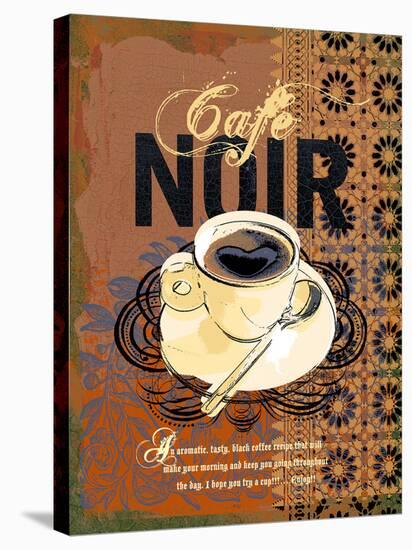 Cafe Noir-Ken Hurd-Stretched Canvas