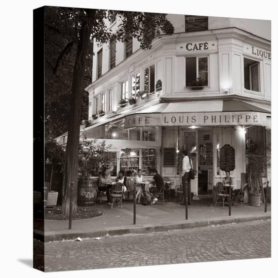 Cafe, Quai De L'Hotel De Ville, Marais District, Paris, France-Jon Arnold-Premier Image Canvas