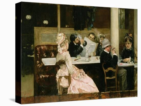 Cafe Scene in Paris, 1877-Henri Gervex-Premier Image Canvas