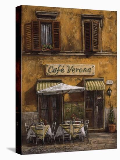 Cafe Verona-Malcolm Surridge-Stretched Canvas