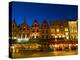 Cafes in Downtown Bruges Marketplace, Belgium-Bill Bachmann-Premier Image Canvas