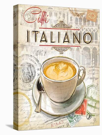 Caffe Italiano-Chad Barrett-Stretched Canvas