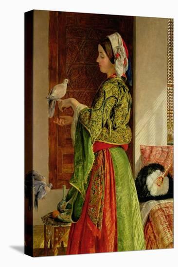Caged Doves-John Frederick Lewis-Premier Image Canvas