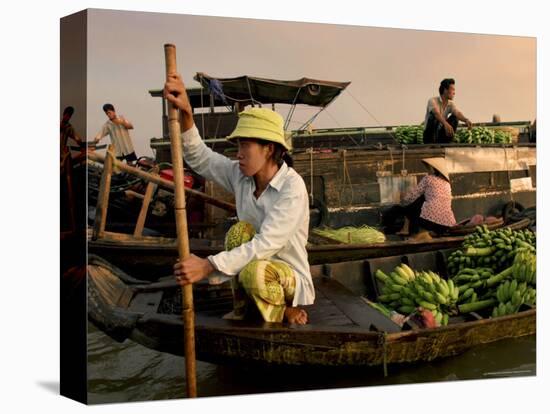 Cai Rang Floating Market on the Mekong Delta, Can Tho, Vietnam, Indochina, Southeast Asia, Asia-Andrew Mcconnell-Premier Image Canvas