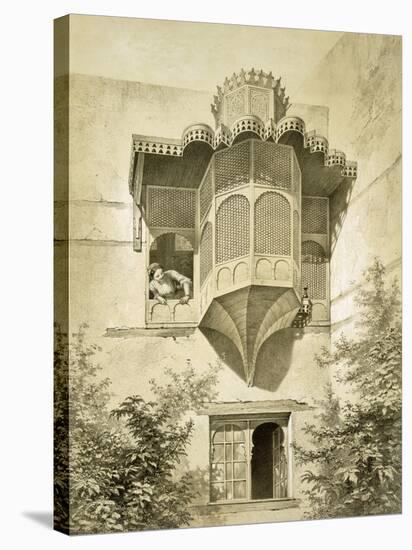 Cairo: House Called Beyt El-Emyr (A Little Dilapidated), 19th Century (Colour Litho)-Emile Prisse d'Avennes-Premier Image Canvas