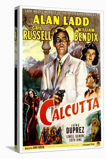 Calcutta, Alan Ladd, Gail Russell, William Bendix, June Duprez, 1947-null-Stretched Canvas