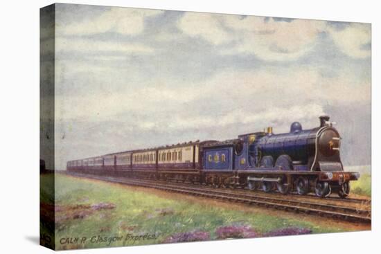 Caledonian Railway 4-6-0 Locomotive Pulling the Glasgow Express Train-null-Premier Image Canvas